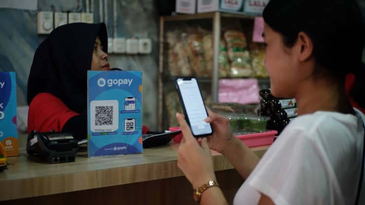 GoTo cung cấp các dịch vụ thanh toán theo yêu cầu, thương mại điện tử và thanh toán kỹ thuật số. Ảnh: Goto